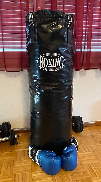 ASBRAVO Boxsack Set 120cm Mit 12oz Handschuhen - Komplett-Set Für MMA & Kampfsport