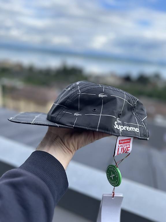 Casquette supreme lacoste best sale