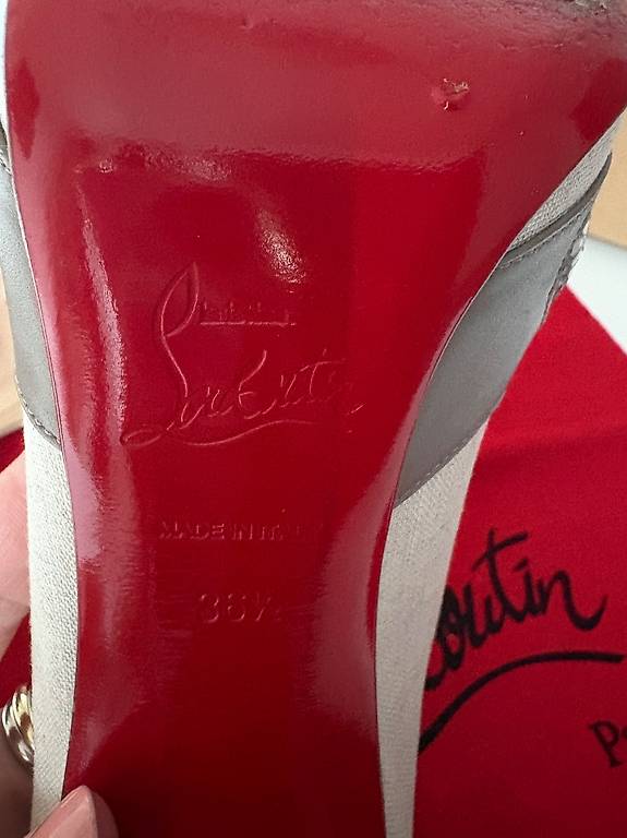 Escarpins Christian Louboutin Big Stack / Big Lips - Taille 39 Noir - Occasion Très Bon état