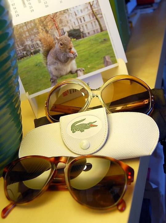 Lunettes De Soleil Vintage Femme - Années 70 - Monture Métal Et Plastique Marron