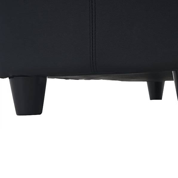 Banc banquette Kriens XXL, 180x45x45cm, cuir reconstitué, marron | Leroy Merlin