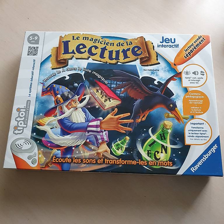 Lot 4 Coffrets Tiptoi Ravensburger : Magicien Lecture + Ferme + Puzzle + Dinosaures – Occasion