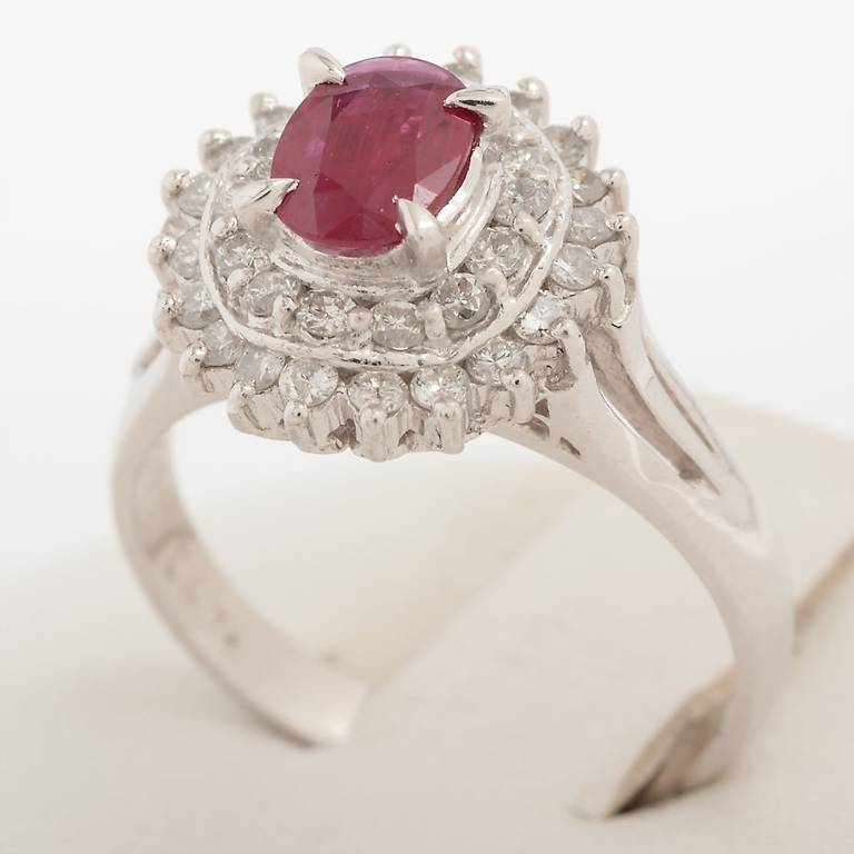 ルビー 0.47ct ダイヤモンド 0.13ct 4.2g PT900 - メルカリ｜リング・指輪 