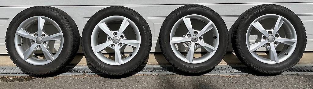 Lot De 4 Jantes Alu Audi D'origine – 17 Pouces, 7.5J – Occasion