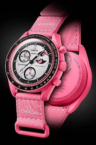 Omega X Swatch MoonSwatch MISSION TO THE PINK MOONPHASE NEW im