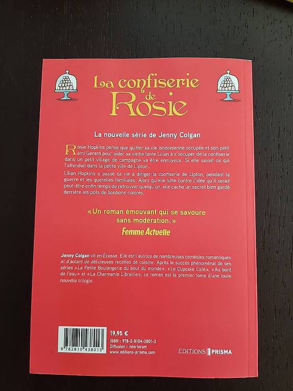 La confiserie de Rosie Tome 1 de Jenny Colgan aux éditions Prisma