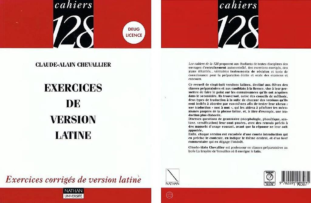 Trois Livres Scolaires de Latin 20.- 15.- et 20.- Canton Vaud