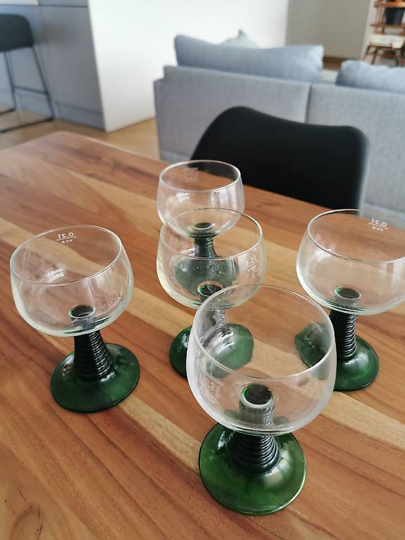 Elle Decor Lot De 4 Verres à Vin Vintage En Verre à Bulles | Verres Et