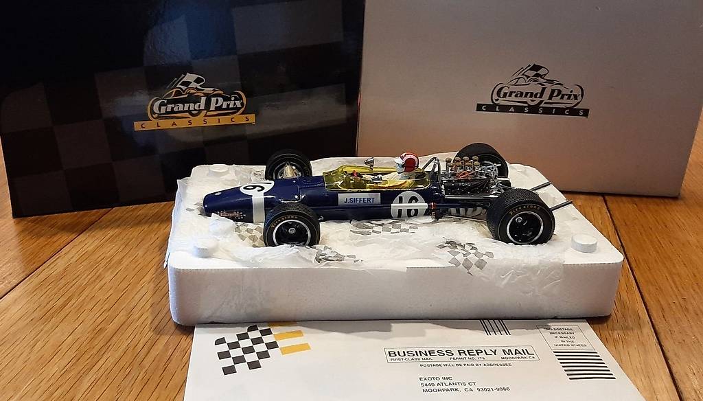 EXOTO Grand Prix Classics Lotus Type 49 #22 Jo Siffert Bleu 1