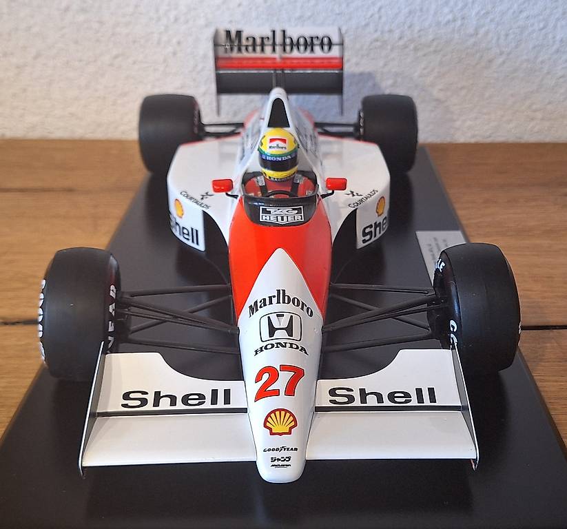 Miniature McLaren Honda MP4/5b - Ayrton Senna - F1 1990 - Minichamps 1/18