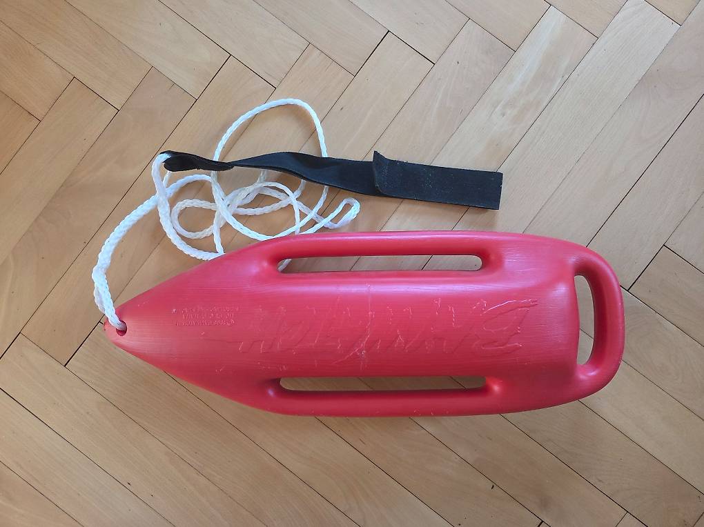 Bouée De Sauvetage Baywatch Originale - Outil Professionnel Rouge/Orange 68x13x23 Cm
