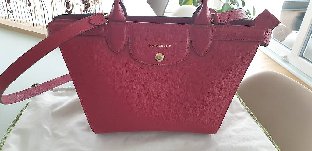 Longchamp Le pliage Héritage cuir rouge Canton Fribourg