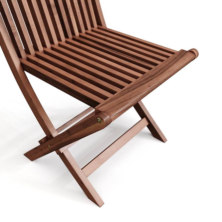 Gartenstuhl aus Akazienholz 2er Set (Gratis Versand) Cantone Lucerna