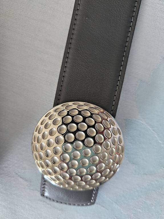 Ceinture Vintage En Cuir Véritable Taille 90 - Boucle Décorative En Agate, Style Ceinture Hanche