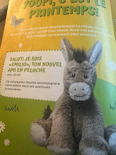 Jolie Peluche Lapin Peluche Migros Hello Le Printemps Emilio
