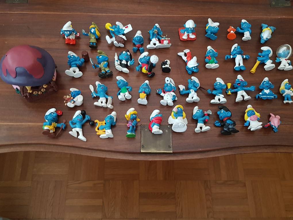 Lot De Figurines Vintage Schtroumpfs - Collection Peyo - Occasion