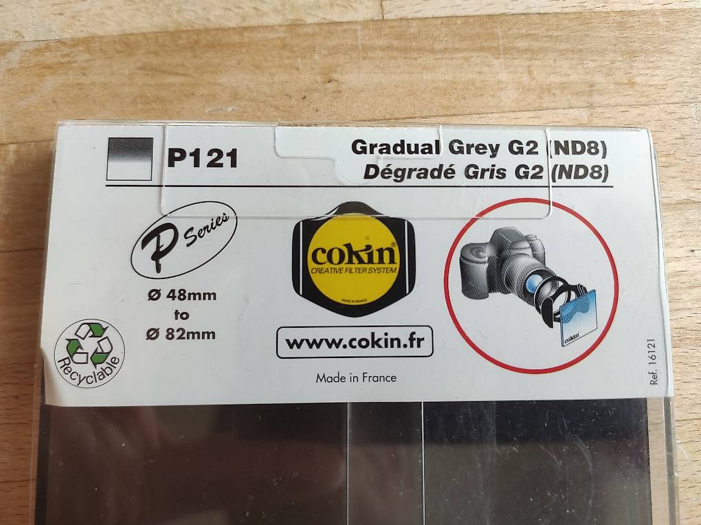 Cokin A121M Filter, A, Gradual Grey G2 Medium : Camera Lens Filters