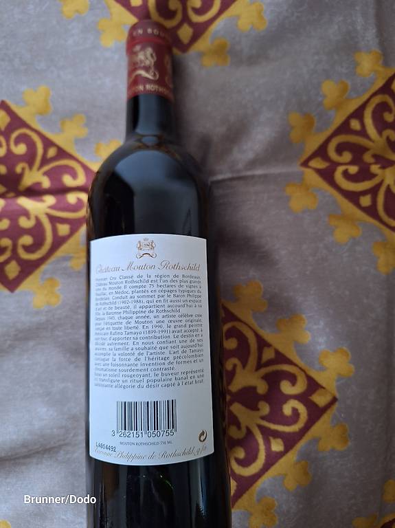 Étiquette Château Mouton-Rothschild 1998 - Artiste Rufino Tamayo - Pauillac