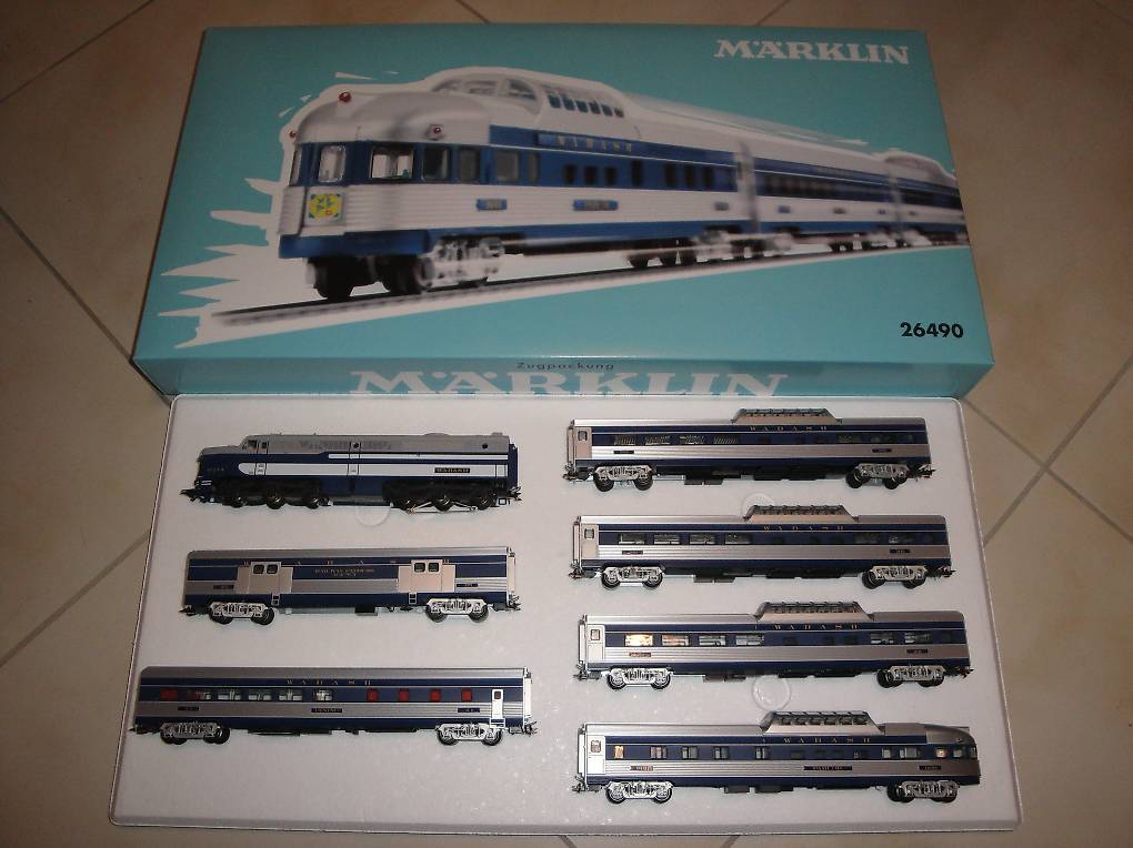 Marklin 26490 Wabash Railroad Passenger Train 