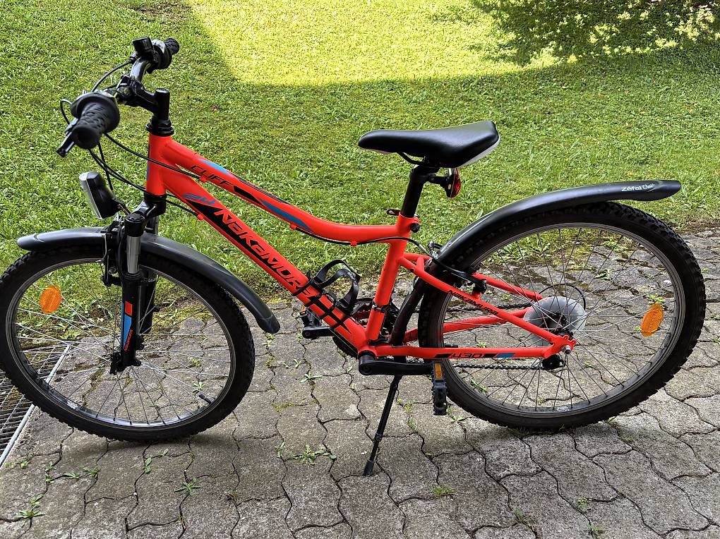 Vélo VTT Enfant Nogan Gravel GO Suspension - 24 pouces - Signal Red NOGAN Decath