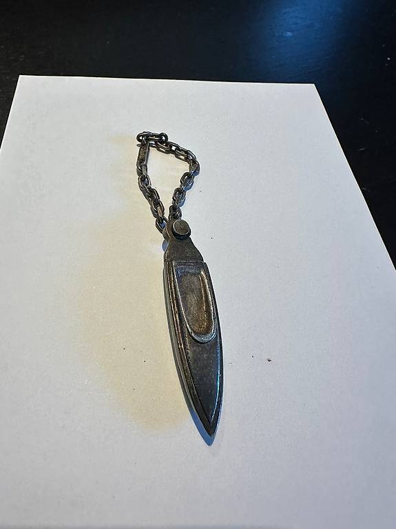 Porte-Clés en Argent Avec Onyx De ZANCAN Exp 090 De GIOIELLERIA AMADIO