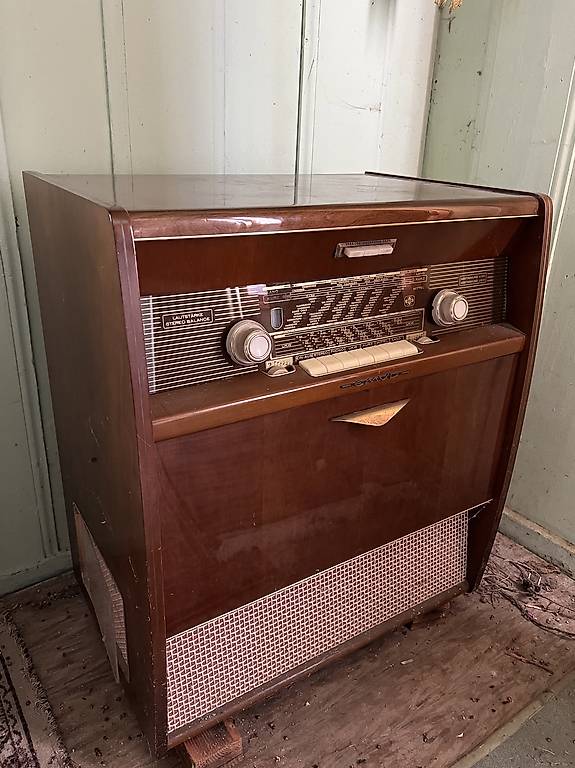 Ancien Meuble Radio Tourne Disque Canton Vaud Anibis Ch