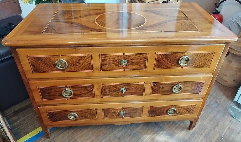 Buffet Commode Ancien En Bois, Mobilier De Poupée Vintage