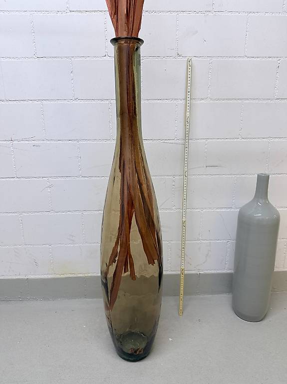 Exklusive XXL Bodenvase aus Glas ca. 100 cm hoch Canton Zurich