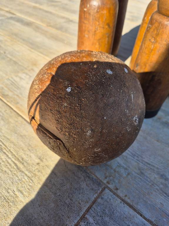 Jeu de quilles ancien en bois - années 50 | Rakuten