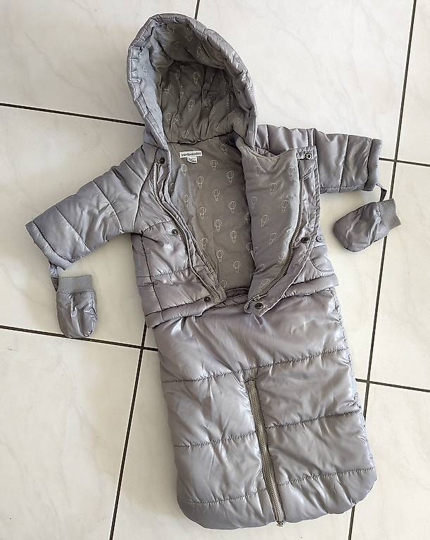 Combi-pilote Bébé Naissance Transformable Vertbaudet - Capuche, Moufles Et Chaussons Amovibles - Pour L'hiver