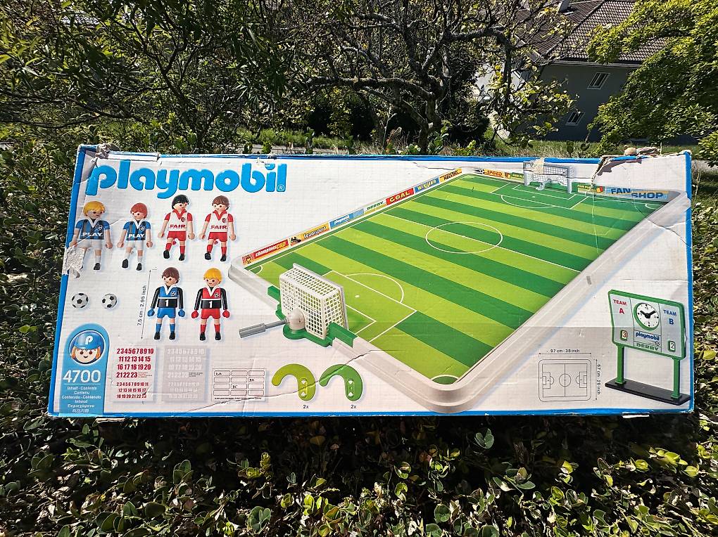 Playmobil Joueur Italien – Avec Fonction De Tir Et Cage D’entraînement, équipe D’Italie