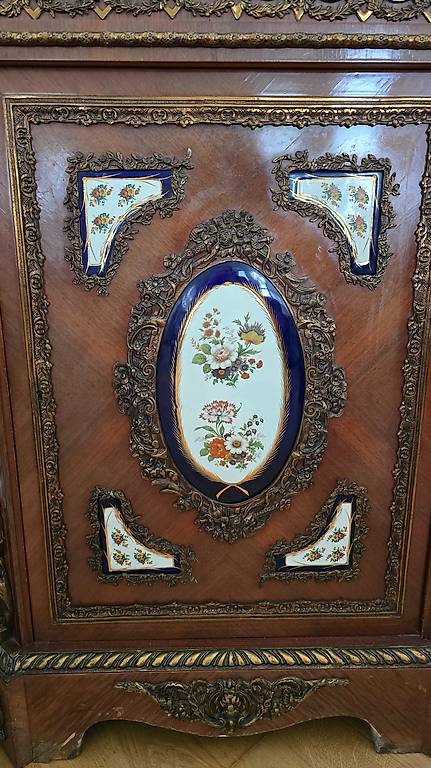 Palazzo Cat826 Commode baroque avec plateau en marbre