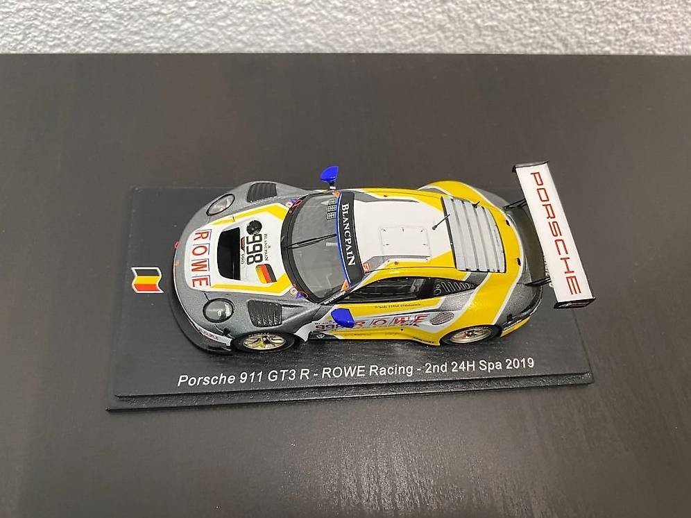 Miniature Porsche 991 Turbo 1/43 Spark 911 Turbo 24h Le Mans 2018