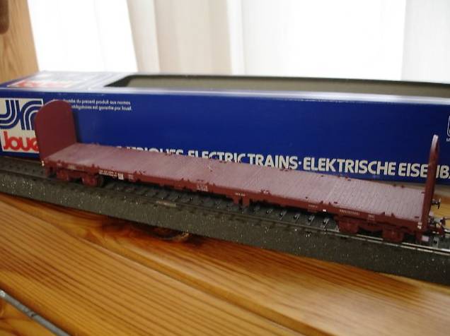 Wagon Jouef HO 6757 Plat à Rancher Lourd SNCF - Neuf Sous Blister (Rare !)