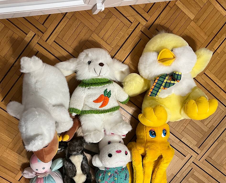 Poussin Lapin Peluche Migros Peluche Lapin Bleu, Sami, Collection