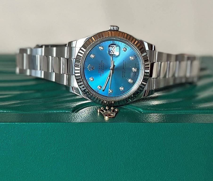 Rolex Datejust 41 ICE Blue Full Set (116334) One of One Canton