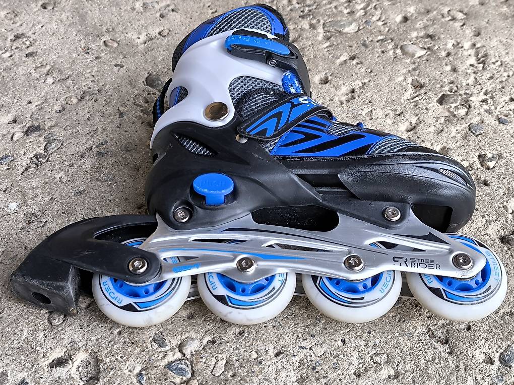 Patins à Roulettes Enfant Street Rider Taille 29-32 - Bleu/noir - Réglables