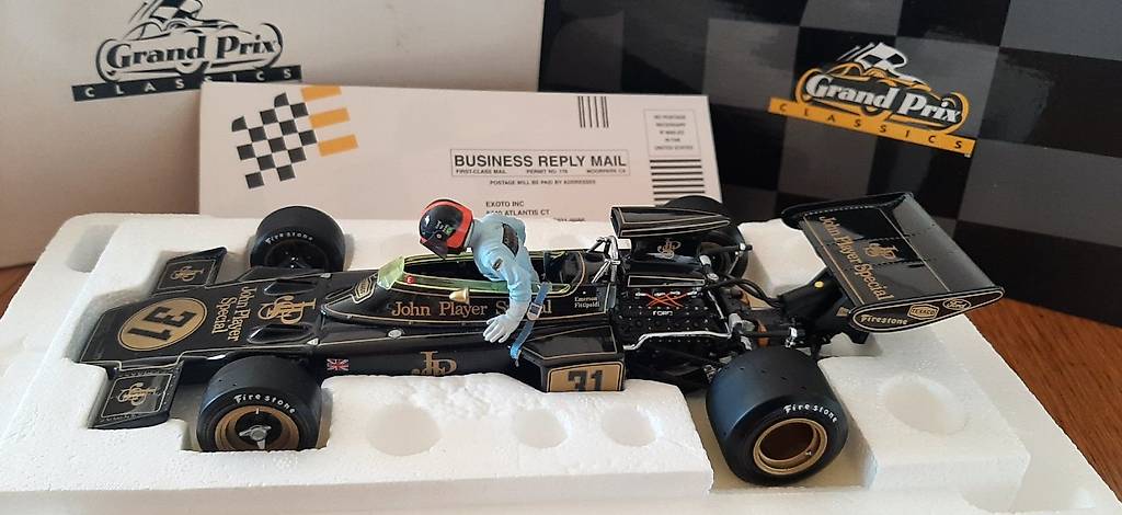エグゾト 1/18 ロータス 72D フィッティバルディ exoto 1/18 Exoto Emerson Fittipaldi 1972 Lotus Type 72 - F1 World