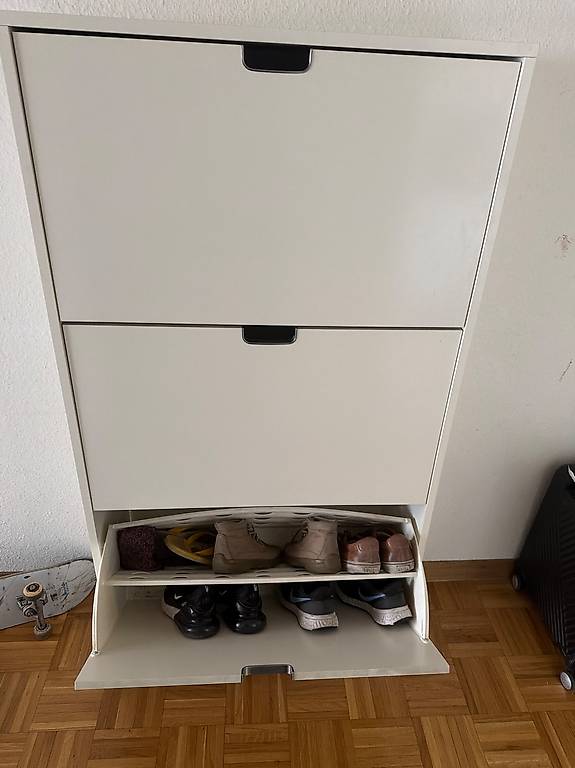 IKEA STÄLL Meuble à chaussures avec 3 compartiments, 79 x 29 x 148 cm