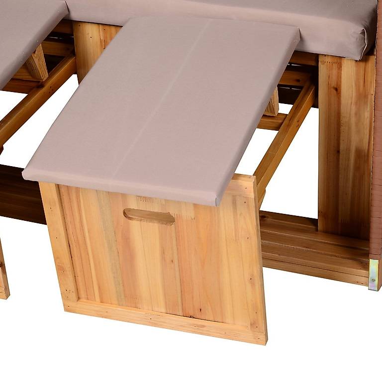 VERDOBA Housse De Protection Hiver Pour Fauteuil Cabine De Plage - Oxford 600D Imperméable 90x120x155cm Avec Fermeture Éclair YKK