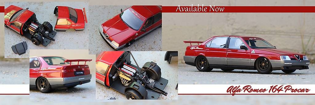 1:18 Alfa Romeo 164 Procar 1988, red Laudoracing LM168 im Kanton