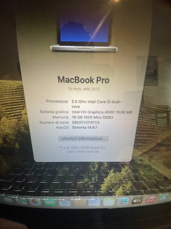 MacBook Pro A1278 i5 Sonoma 16GB ram 250gb ssd plus 14 apps im