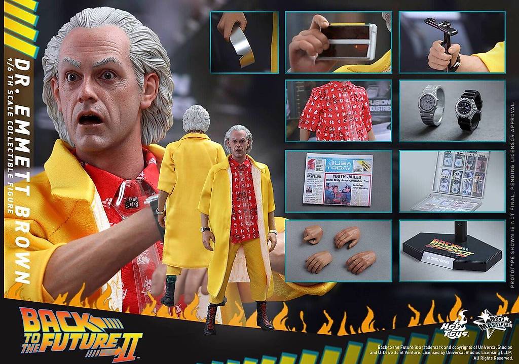 Retour vers le futur - Figurine Movie Masterpiece 1/6 Doc Brown (Deluxe Version) 30 cm - HOT TOYS
