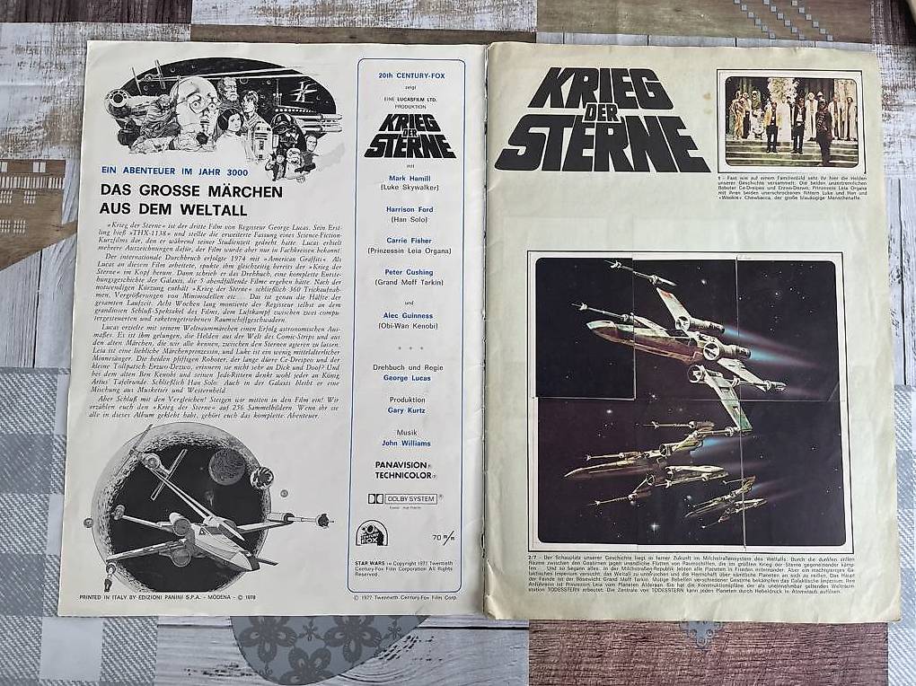 Panini Star Wars Album 1977 Cantone BaselLandschaft anibis.ch