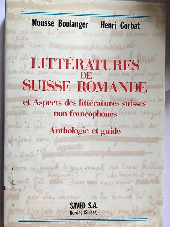 Littératures de Suisse romande im Kanton Genf anibis ch