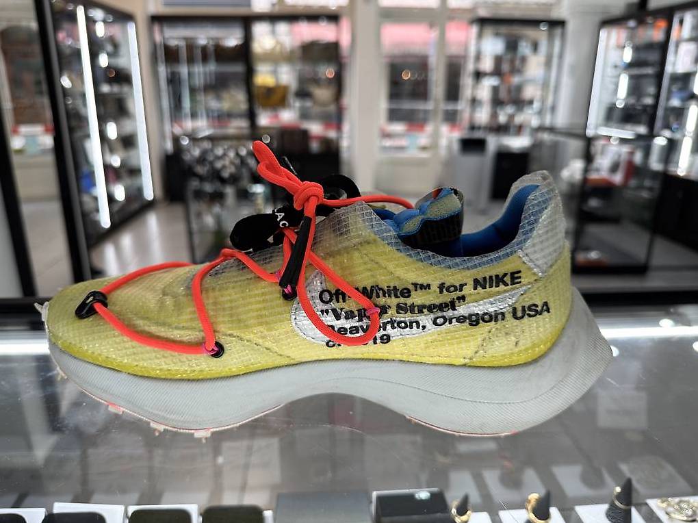 nike vapor street off white yellow