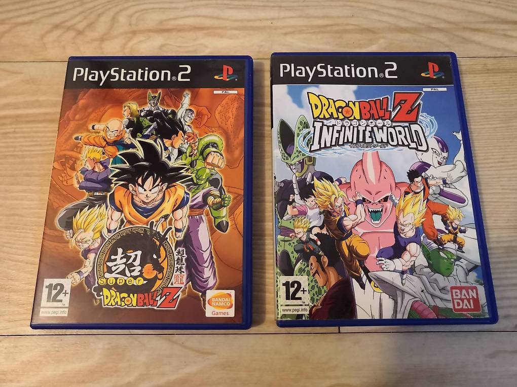 PS2 Dragon Ball Z 2 & 3 Budokai Tenkaichi Video Game set of 4 Japanese ver. USED
