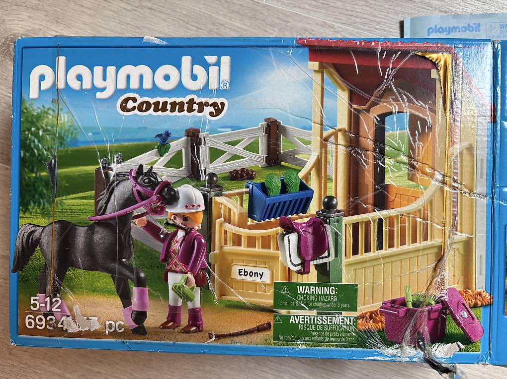 PLAYMOBIL 6934 - Country - Box avec Cavalière et Cheval Pur
