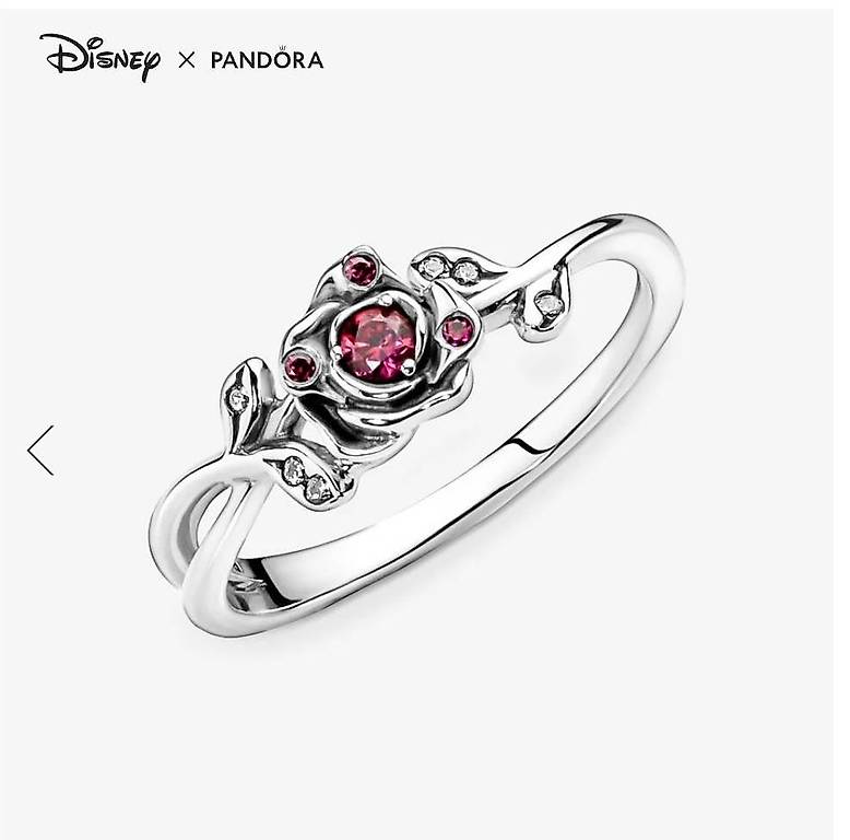 Rose Enchantée Bague La Belle Et La Bete Disney Bague Disney La