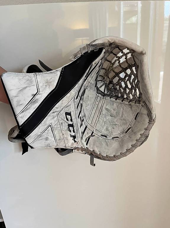 Gardien De but De Hockey Sur Glace Image stock - Image du bâton, glace: 14423681